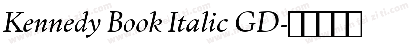 Kennedy Book Italic GD字体转换